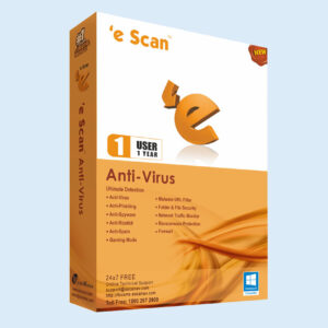 eScan Anti-Virus – 1 User, 1 Year (Email Delivery)